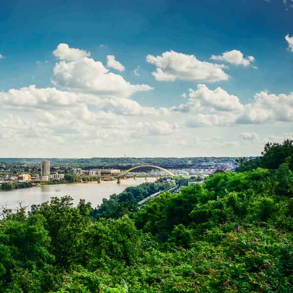 Kentucky City and Ohio River