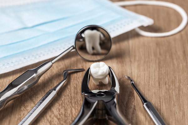 tools for tooth extraction at United Smile Centres in Louisville, KY.